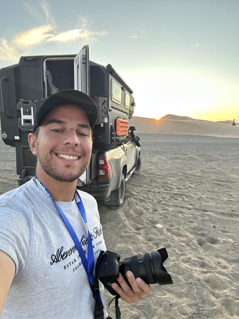 Khongoryn Els, Gobi — Sunset on the Gobi dunes