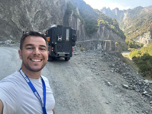 Lahıc, Azerbaijan — Mountain road to Lahıc